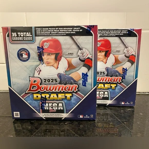 🏟️2025 Topps MLB Bowman Draft Baseball Trading Card Bundle (2 Mega Boxes)⚾️NEW - Picture 9 of 15